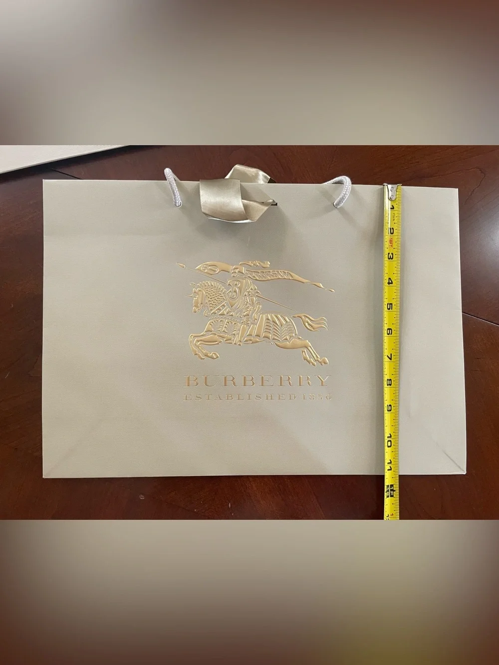 Burberry Equestrian Knight Prorsum Large Luxury Shopping Bags Set of 2